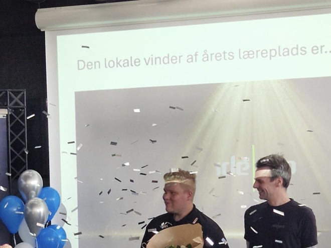 Våra verktygsmakarlärlingar Christoffer och Asger