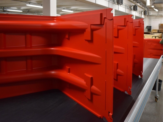 Formsprutade detaljer av plast